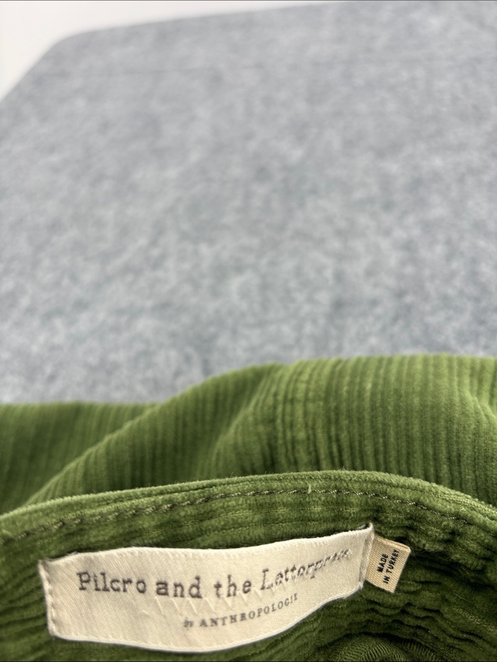 Anthropology Pilcro & the Letterpress Corduroy Button-Front chore pockets skirt - Picture 6 of 11